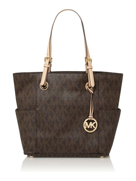 buy online michael kors monogram jet set bag|Michael Kors monogram tote bag.